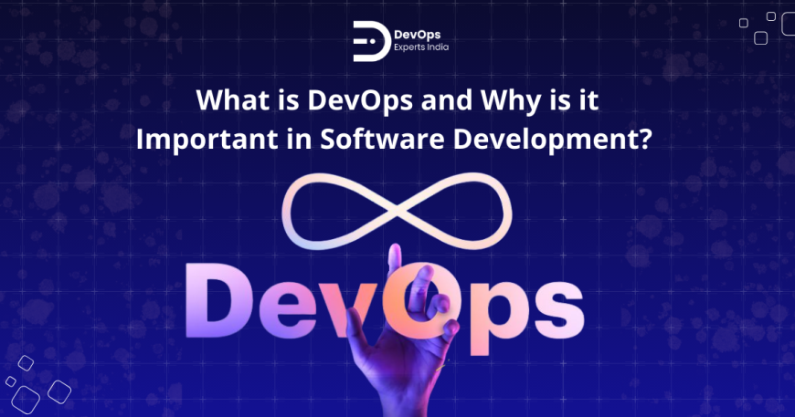 What is DevOps explained with simple workflow showing development and operations