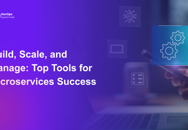 Dashboard showing microservices tools for app scaling and management tasks
