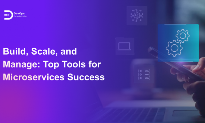 Dashboard showing microservices tools for app scaling and management tasks