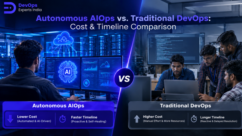 Autonomous AIOps vs. Traditional DevOps: Cost & Timeline Comparison