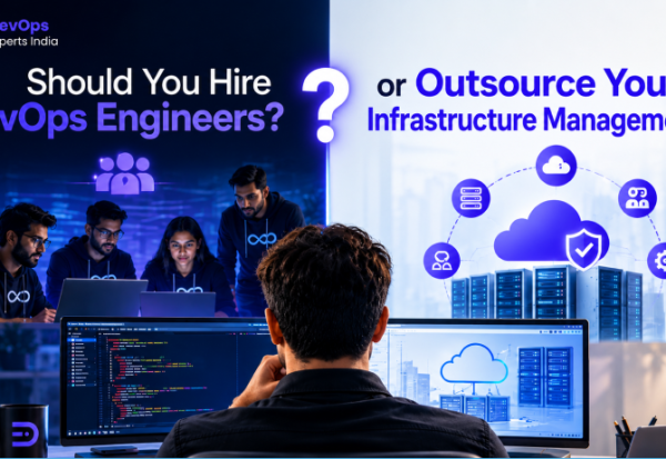 Hire DevOps Engineers or outsource infrastructure management for secure, scalable systems today.